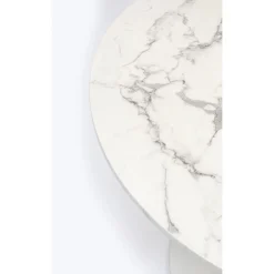 KARE Design Table Schickeria Marbre Blanc O80Cm