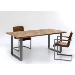 KARE Design Table Stars Acier Brut 180X90