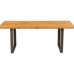 KARE Design Table Symphony Chene Acier Brut 180X90