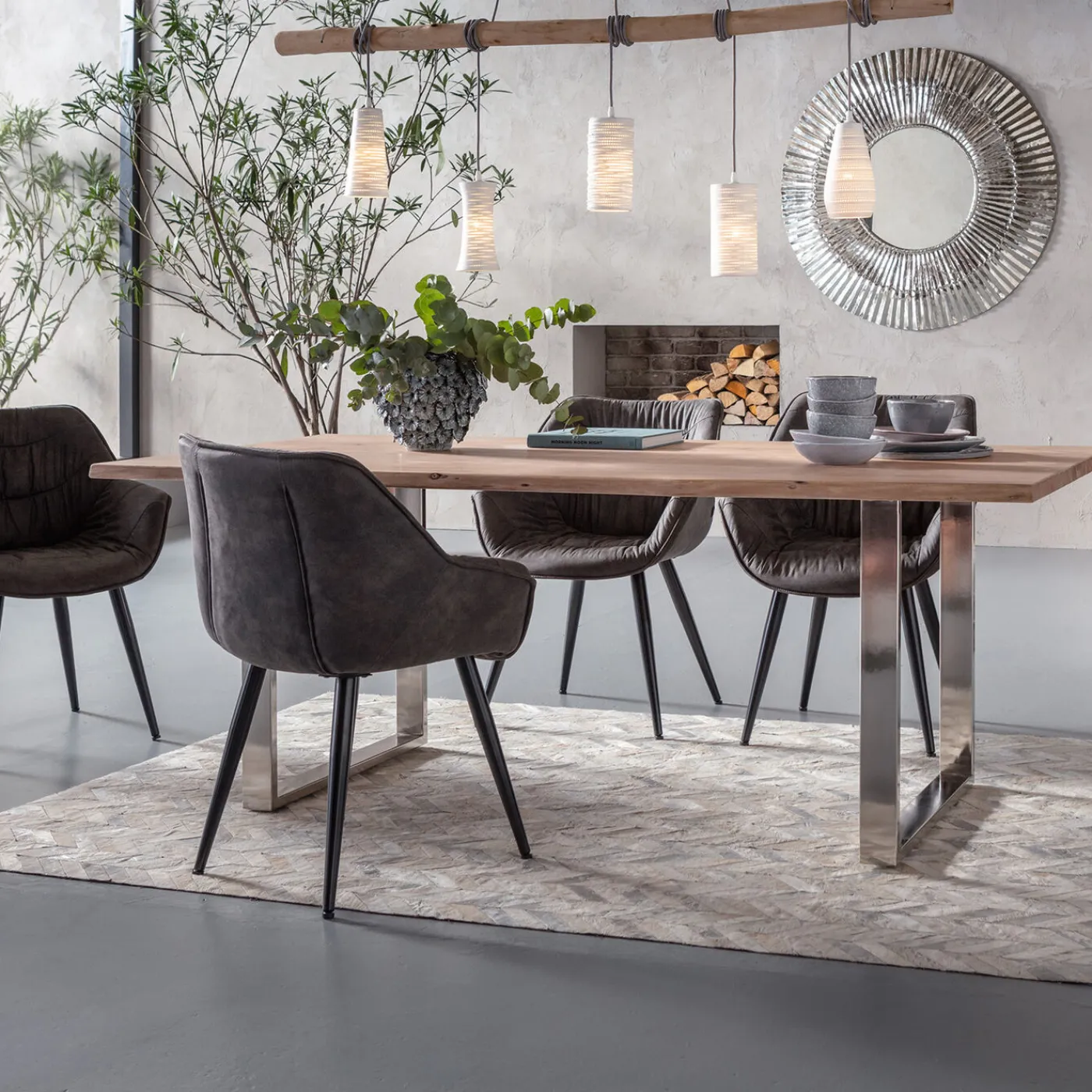 KARE Design Table Symphony Chrome 200X100