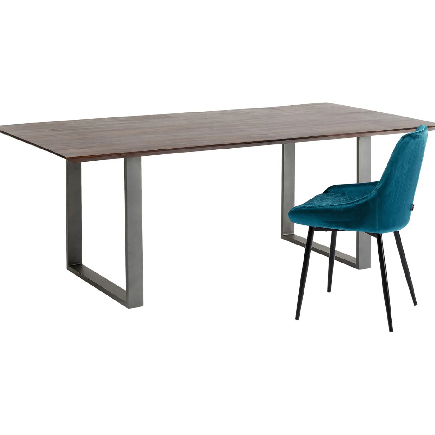 KARE Design Table Symphony Fonce Acier Brut 160X80