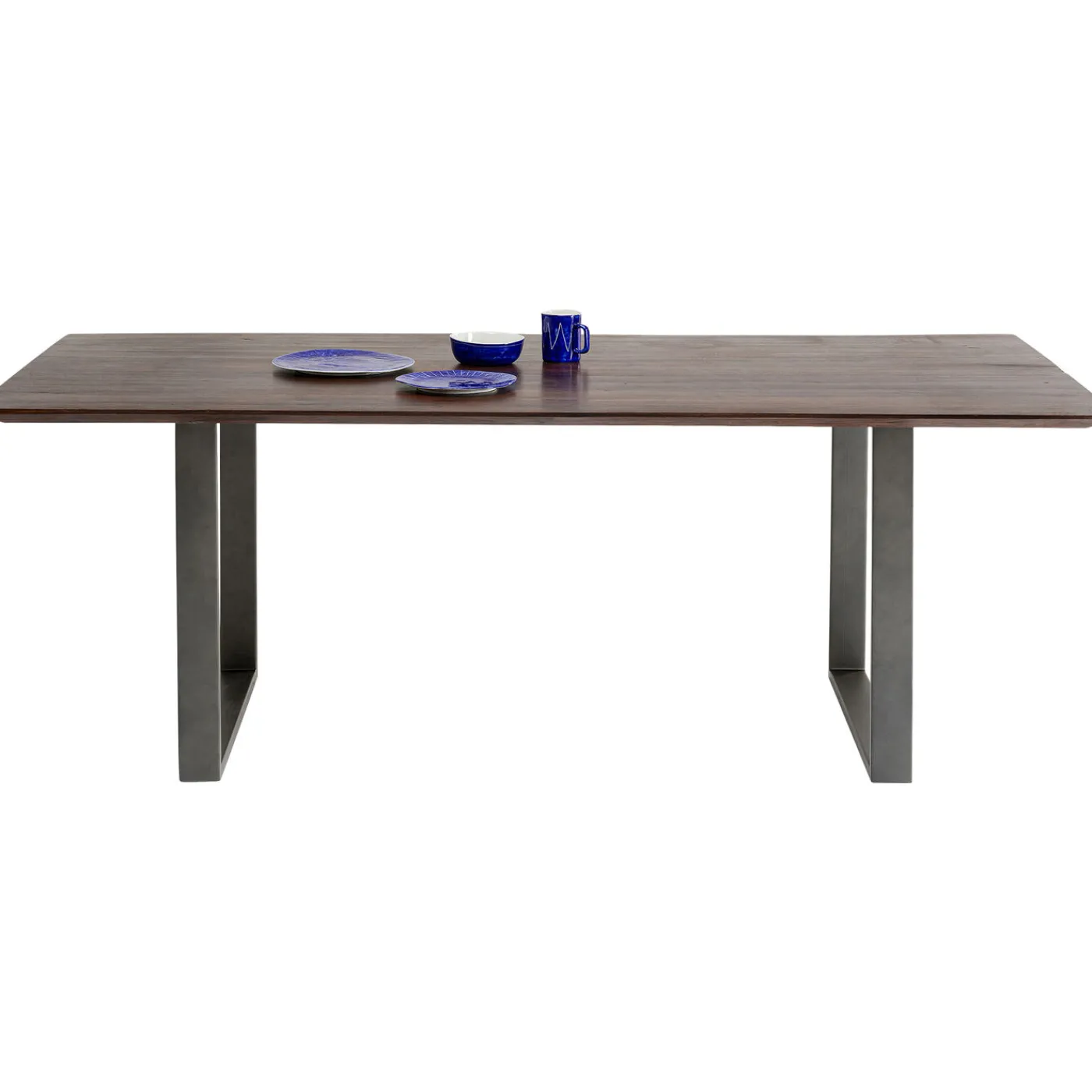 KARE Design Table Symphony Fonce Acier Brut 160X80