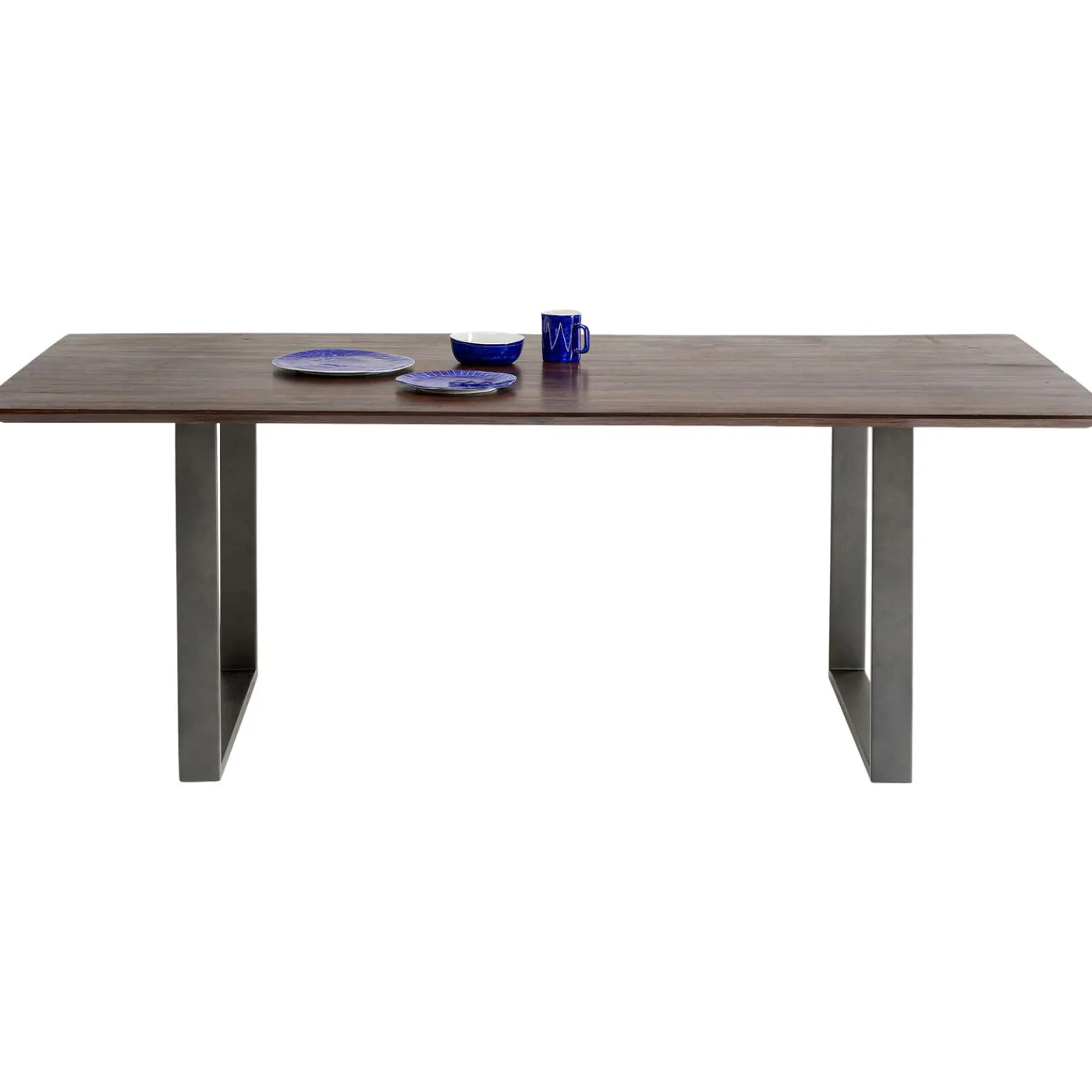 KARE Design Table Symphony Fonce Acier Brut 180X90