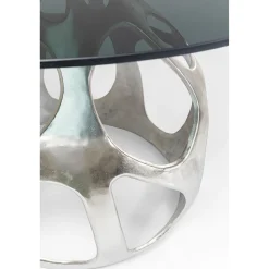 KARE Design Table Volcano Argente O120Cm