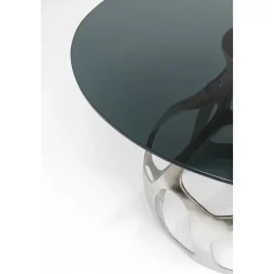 KARE Design Table Volcano Argente O120Cm
