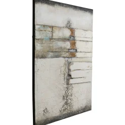 KARE Design Tableau Acrylique Abstract Gris Line Two 120X150Cm
