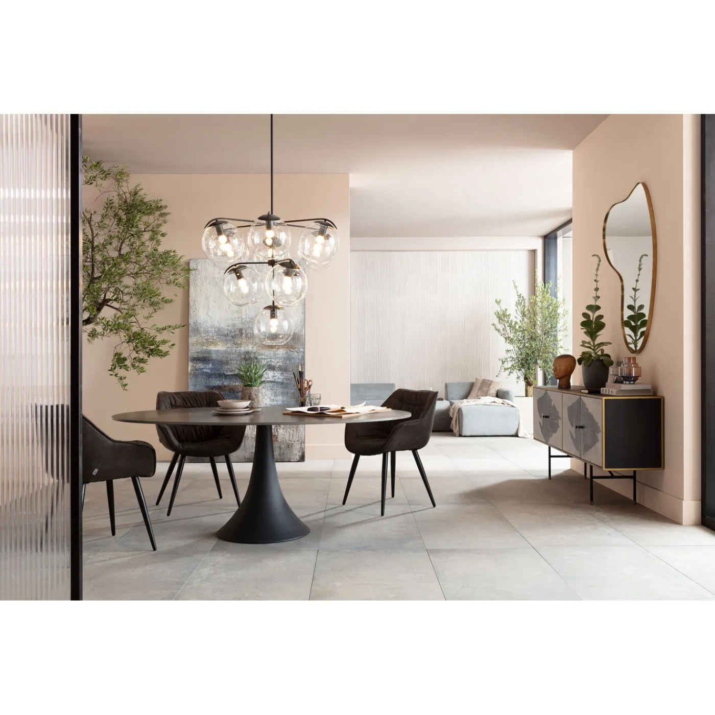 KARE Design Tableau Acrylique Abstract Into The Night 120X210C