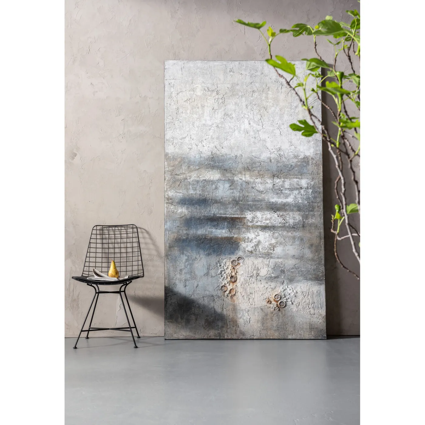 KARE Design Tableau Acrylique Abstract Into The Night 120X210C