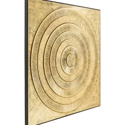 KARE Design Tableau Décoratif Art Circle Dore 120X120