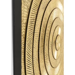 KARE Design Tableau Décoratif Art Circle Dore 120X120