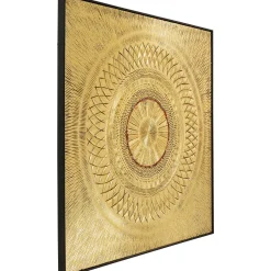 KARE Design Tableau Décoratif Art Geometric Circle Dore 120X12