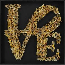 KARE Design Tableau Décoratif Love Butterfly 90X90Cm