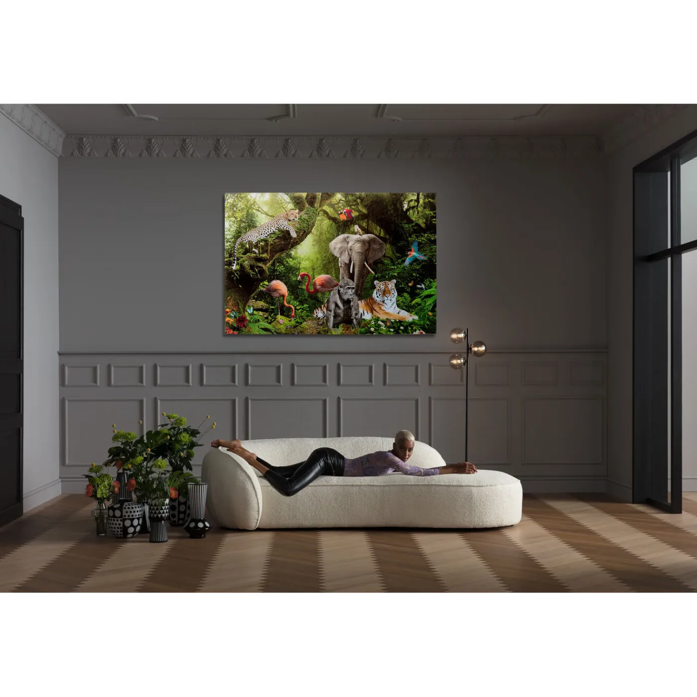 KARE Design Tableau En Verre Animal Paradise 150X100Cm