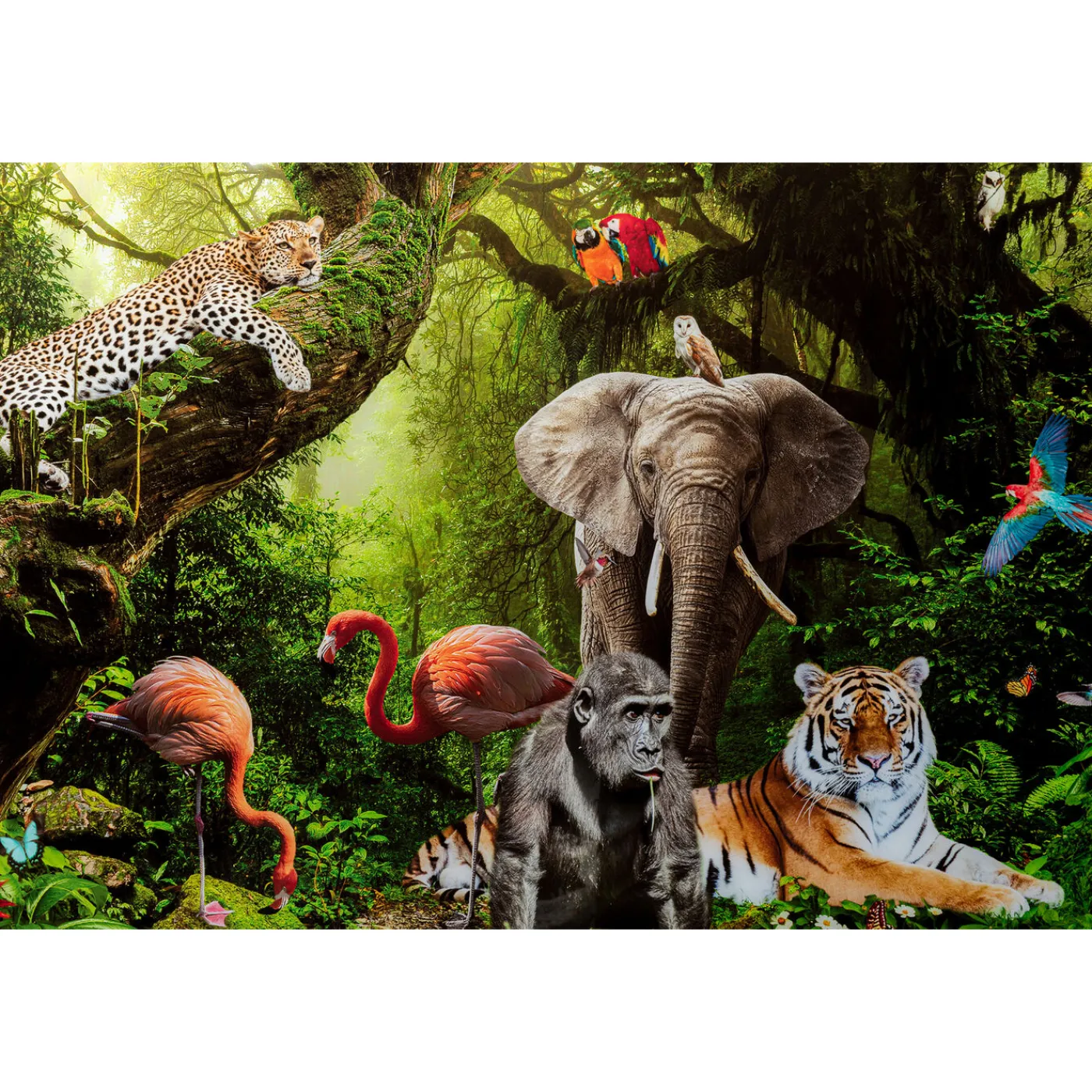 KARE Design Tableau En Verre Animal Paradise 150X100Cm