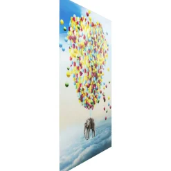 KARE Design Tableau En Verre Balloon Elephant 100X150Cm