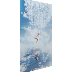 KARE Design Tableau En Verre Balloon Girl 100X150Cm