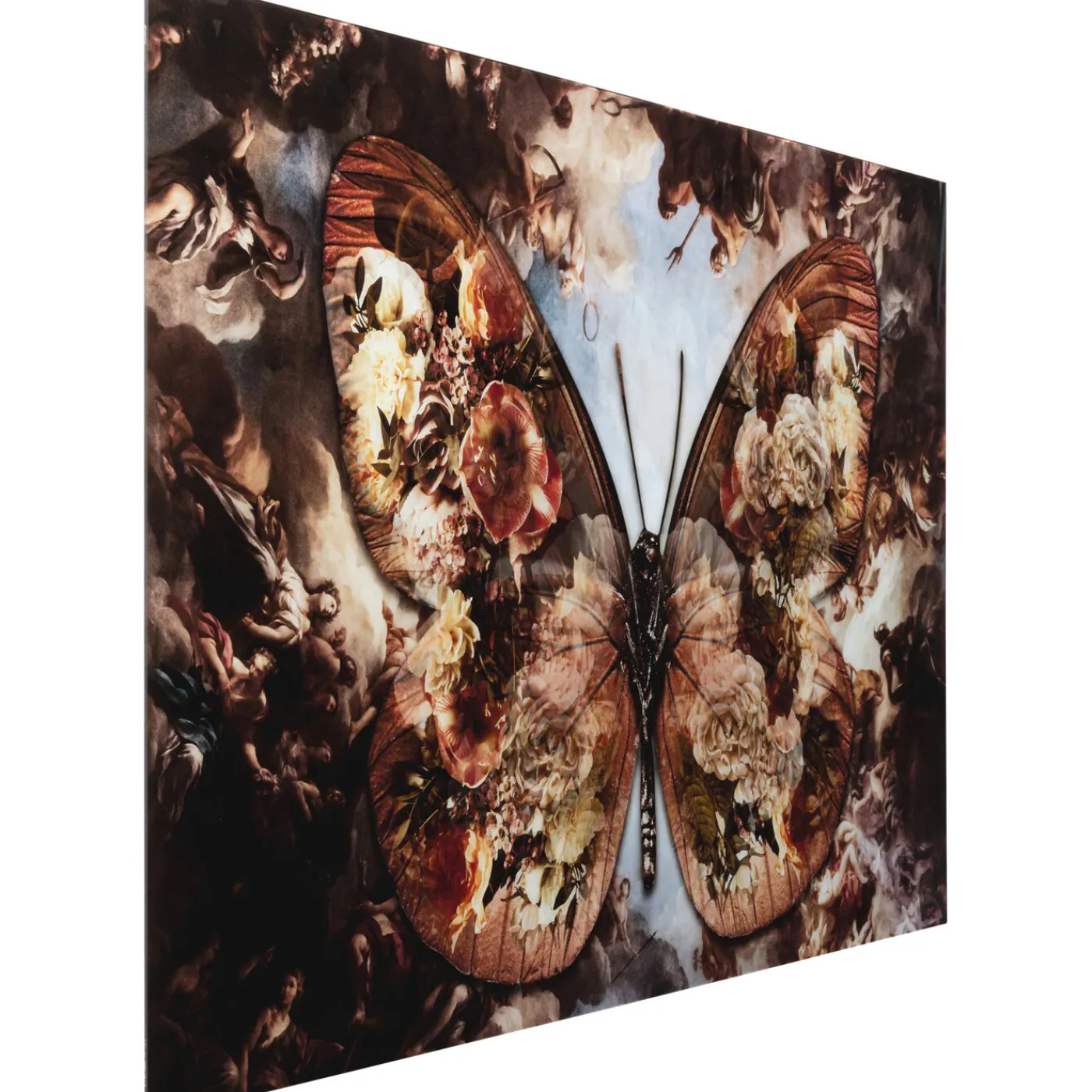 KARE Design Tableau En Verre Butterfly 150X100Cm