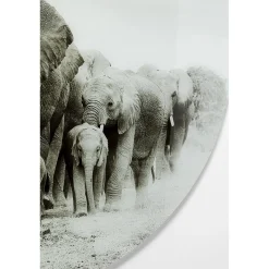 KARE Design Tableau En Verre Elephant Walk O120Cm