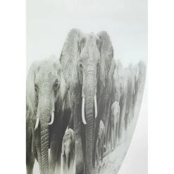 KARE Design Tableau En Verre Elephant Walk O120Cm