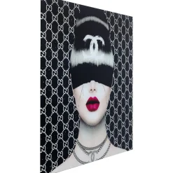 KARE Design Tableau En Verre Fashion Haircut 80X80Cm