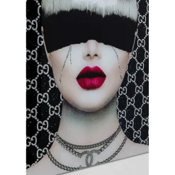 KARE Design Tableau En Verre Fashion Haircut 80X80Cm