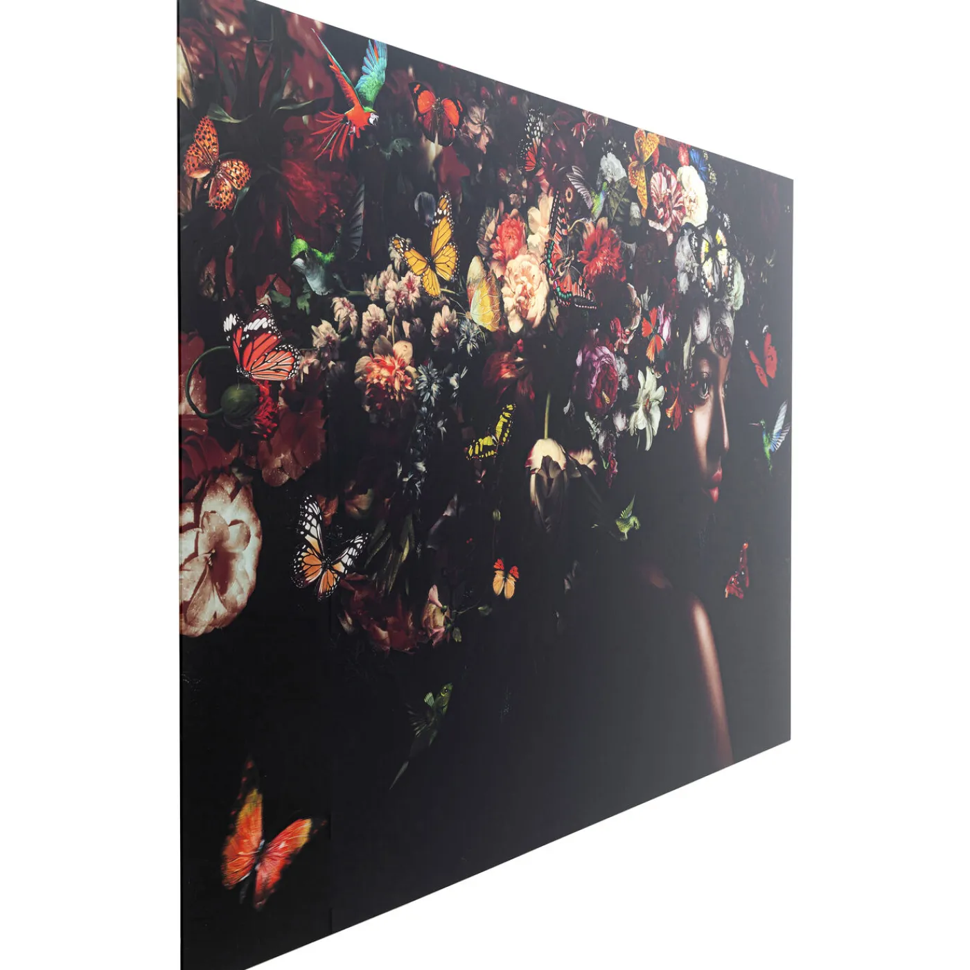 KARE Design Tableau En Verre Flowery Shoulder View 150X100Cm