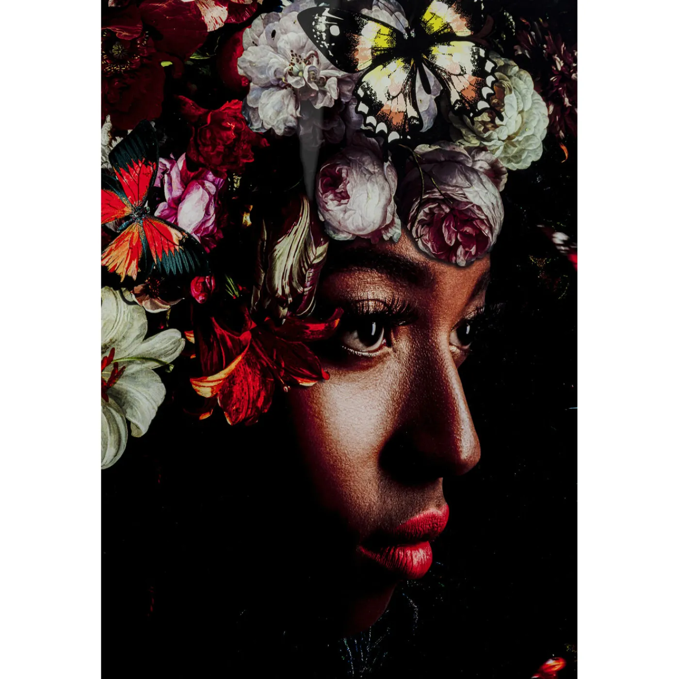 KARE Design Tableau En Verre Flowery Shoulder View 150X100Cm