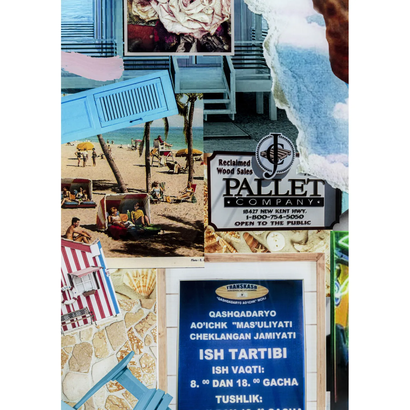 KARE Design Tableau En Verre Holiday In The 60S 120X150Cm