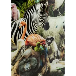 KARE Design Tableau En Verre Jungle Animals O120Cm