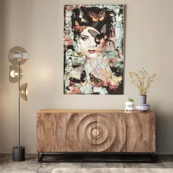 KARE Design Tableau En Verre Lady Butterfly 100X150Cm