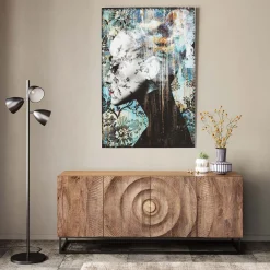 KARE Design Tableau En Verre Lady Flower 100X150Cm