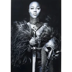 KARE Design Tableau En Verre Lady Knight 100X150Cm