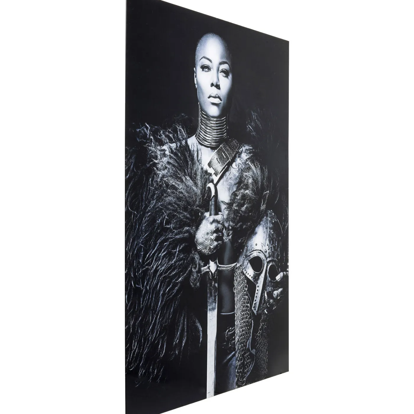 KARE Design Tableau En Verre Lady Knight 100X150Cm