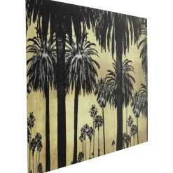 KARE Design Tableau En Verre Metallic Palms 180X120Cm