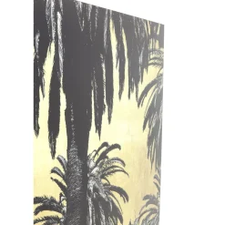 KARE Design Tableau En Verre Metallic Palms 180X120Cm