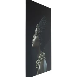 KARE Design Tableau En Verre Royal Headdress Profile 100X150Cm