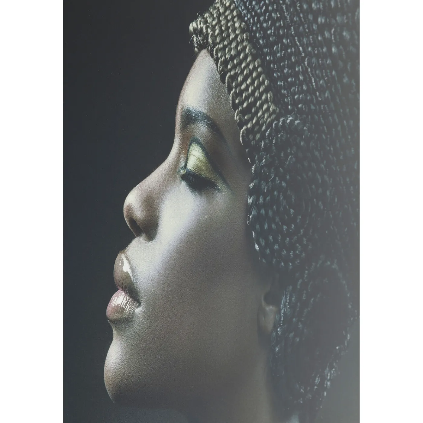 KARE Design Tableau En Verre Royal Headdress Profile 100X150Cm