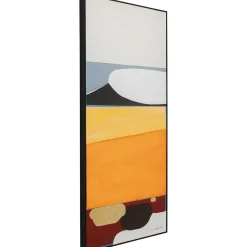 KARE Design Tableau Encadre Abstract Shapes Orange 73X143Cm
