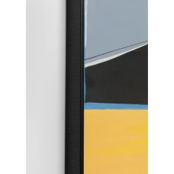 KARE Design Tableau Encadre Abstract Shapes Orange 73X143Cm