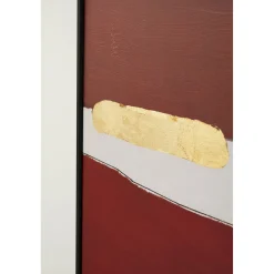 KARE Design Tableau Encadre Abstract Shapes Fuchsia 73X143Cm