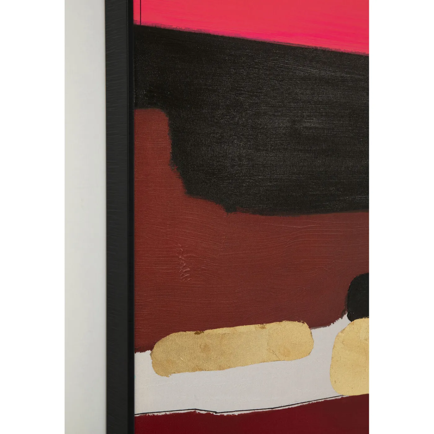 KARE Design Tableau Encadre Abstract Shapes Fuchsia 73X143Cm