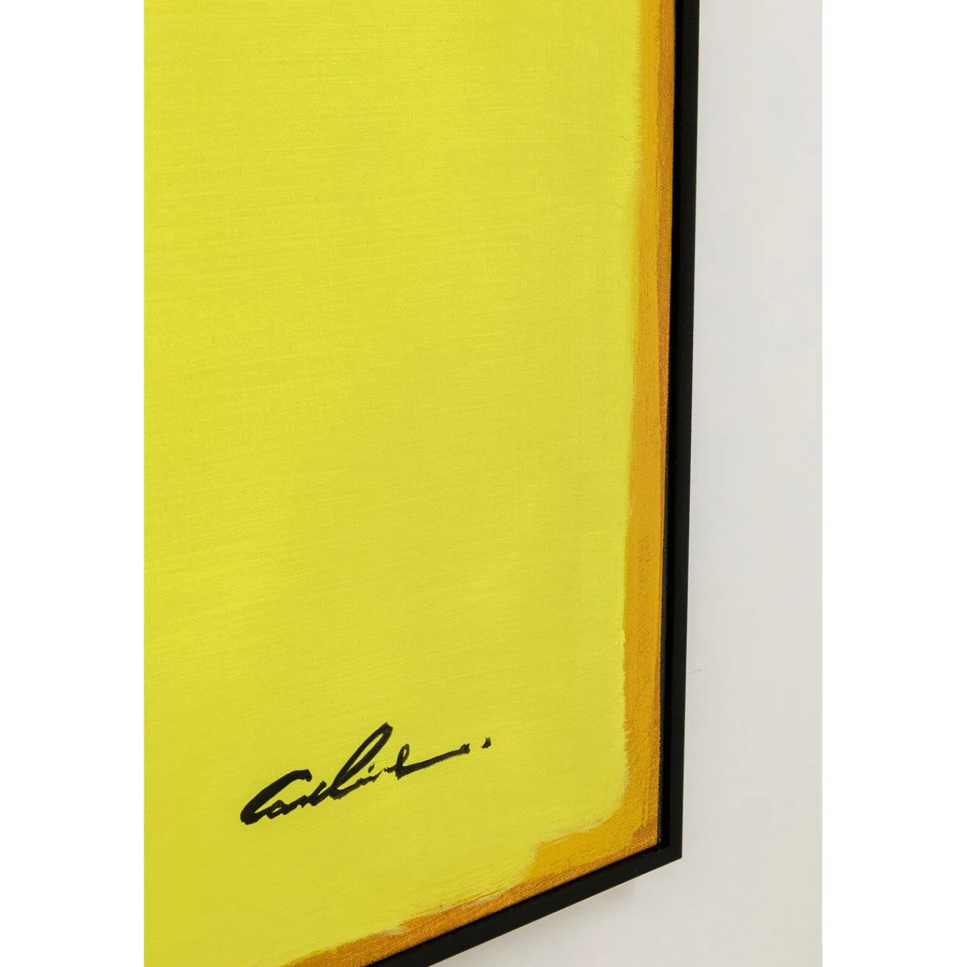KARE Design Tableau Encadre Abstract Shapes Jaune 113X113Cm
