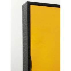 KARE Design Tableau Encadre Abstract Shapes Jaune 113X113Cm