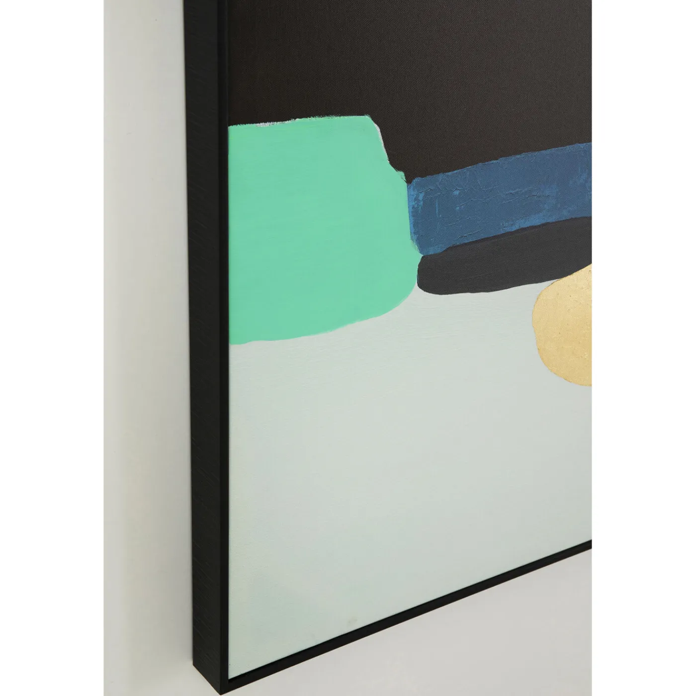 KARE Design Tableau Encadre Abstract Shapes Vert 73X143Cm