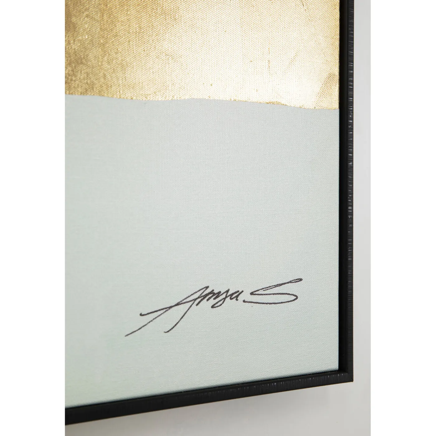 KARE Design Tableau Encadre Abstract Shapes Vert 73X143Cm