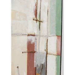 KARE Design Tableau Encadre Dust Vert 120X120Cm