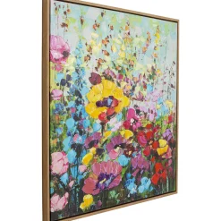 KARE Design Tableau Encadre Flowery Meadow 100X100Cm