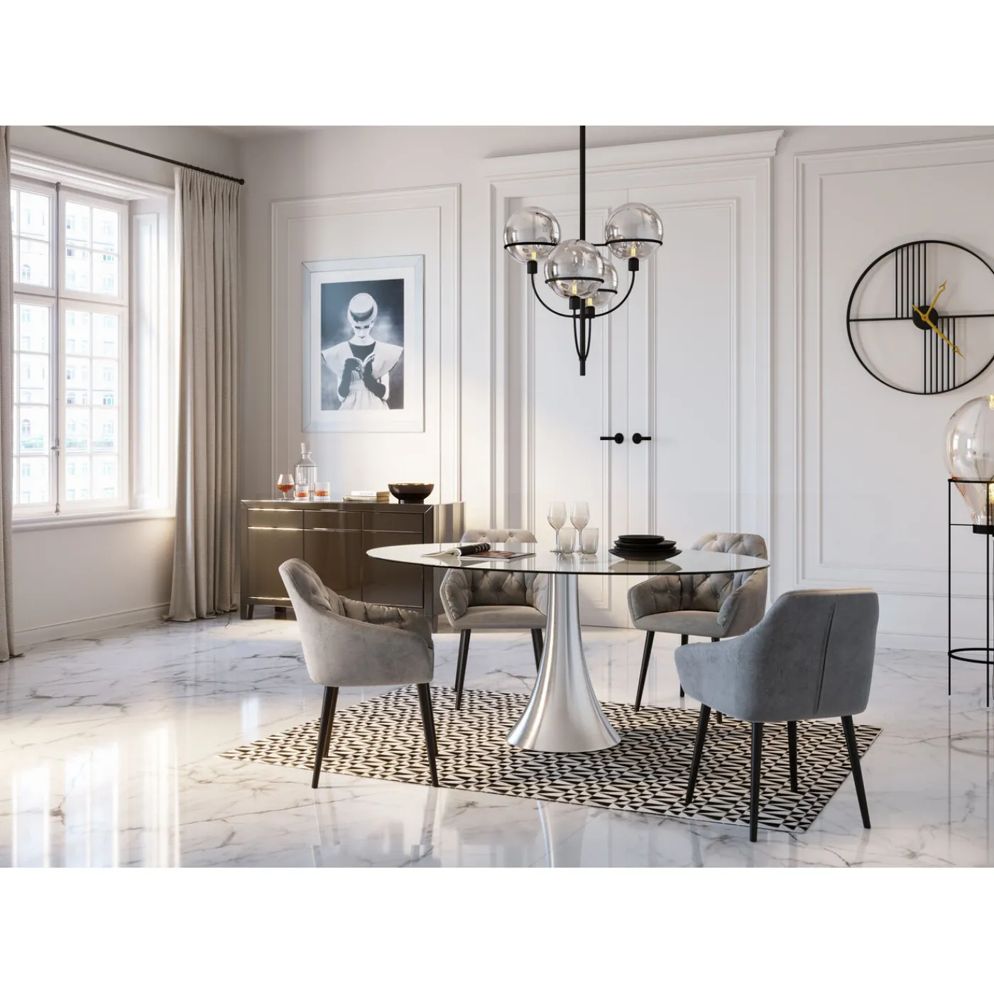 KARE Design Tableau Encadre Reading Beauty 105X85Cm