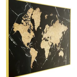 KARE Design Tableau Encadre World Map 150X100Cm