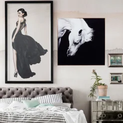 KARE Design Tableau Frame Alu Proud Horse 100X100Cm